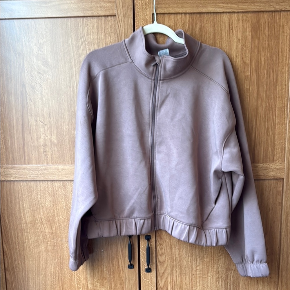 All in Motion Purple Bomber Jacket with Elastic Hem
